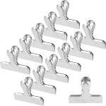 Kal - pince sachet alimentaire inoxydable, 12pcs fermeture sachet alimentaire r�utilisables 77 mm, clips ...