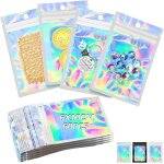 Kal - pochon weed 60 pices pochon mylar sachet zip sachet refermables 6 * 10cm pochon plastique aluminium ...