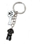 Kal - ® porte - cls en mtal avec mdaille pour chien motif chien