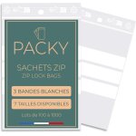 Kal - sachets zip transparent 3 bandes blanches - 7 tailles disponibles ¿ sac congelation zip ¿ sachet ... Kal - sachets zip transparent 3 bandes blanches - 7 tailles disponibles ¿ sac congelation zip ¿ sachet ...