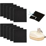 Kalanka - 10 pices filtre charbon actif, filtre litire chat anti odeur, filtre charbon litiere chat, ...