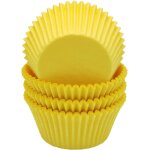 Kalanka - lot de 100 caissettes a muffins en papier sulfuris jaune taille standard
