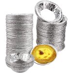Kalanka - lot de 100 moules a muffins en aluminium pour tarte et gteaux