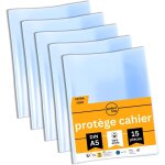 Kalanka - lot de 15 protge - cahiers format a5, en verre transparent et extra rsistant, protge - cahiers ...
