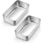 Kalanka - lot de 2 moules a pain en acier inoxydable