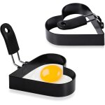 Kalanka - lot de 2 moules a ?ufs en acier inoxydable pour poêle a omlettes (l2) Kalanka - lot de 2 moules a ?ufs en acier inoxydable pour poêle a omlettes (l2)