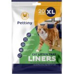 Kalanka - 20 sacs xl a litire pour chat avec cordons de serrage doublures rsistantes aux griffures ...