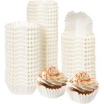 Kalanka - lot de 200 caissettes a muffins carres blanches sans odeur de qualit alimentaire (taille ...