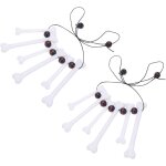 Kalanka - 2pcs plastique chien os collier homme cavernes collier halloween costume halloween cosplay ... Kalanka - 2pcs plastique chien os collier homme cavernes collier halloween costume halloween cosplay ...