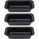 Kalanka - lot de 3 moules a pain rectangulaires