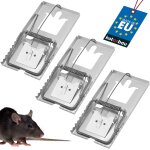 Kalanka - ® lot de 3 pièges a rats a haute force de frappe pour grands rongeurs 170 x 90 mm Kalanka - ® lot de 3 pièges a rats a haute force de frappe pour grands rongeurs 170 x 90 mm