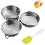Kalanka - anneaux d'oeufs, coquetiers pochés, anneau d'oeuf frit, pocheuse a ?ufs en acier inoxydable, ... Kalanka - anneaux d'oeufs, coquetiers pochés, anneau d'oeuf frit, pocheuse a ?ufs en acier inoxydable, ...