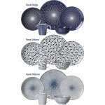 Kalanka - assiettes creuses kit royal sakura, 4 pièces, diamètre 20, 5 cm, porcelaine, bleu / blanc Kalanka - assiettes creuses kit royal sakura, 4 pièces, diamètre 20, 5 cm, porcelaine, bleu / blanc