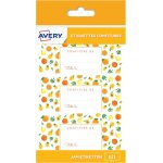 Kalanka - avery - sachet de 21 etiquettes confitures fruits jaunes 95x40 mm Kalanka - avery - sachet de 21 etiquettes confitures fruits jaunes 95x40 mm