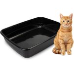 Kalanka - bac a litire pour grand chat, maison de toilette, nettoyage facile, en plastique, l 64, 5 ...