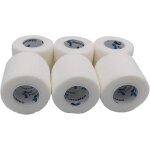 Kalanka - - bandage cohsif - 6 rouleaux blanc x 5 cm x 4, 5 m autoadhsif, sports bande, premiers secours ...