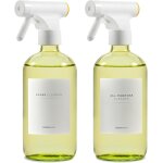 Kalanka - bouteille vaporisateur de cuisine - 500 ml jaune x 2 avec 16 etiquettes Kalanka - bouteille vaporisateur de cuisine - 500 ml jaune x 2 avec 16 etiquettes