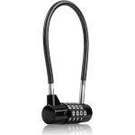 Kalanka - cadenas a combinaison a 4 chiffres avec cble en acier ¿ 3 / 16 po de diamtre, 17, 8 cm de ...