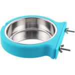 Kalanka - caisse chien bol amovible en acier inoxydable gamelle a suspendre pour animal domestique cage ...