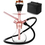 Kalanka - chicha kit de narguil portable de qualit suprieure de 36, 8 cm avec tui de protection, ...