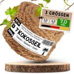 Kalanka - corde en fibre de coco 7 mm x 50 m - ficelle pour jardinage, bricolage et décoration - corde ... Kalanka - corde en fibre de coco 7 mm x 50 m - ficelle pour jardinage, bricolage et décoration - corde ...