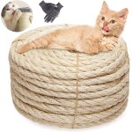 Kalanka - corde de sisal naturel 8mmx25m corde pour arbre a chat, extra robuste et durable pour animaux ... Kalanka - corde de sisal naturel 8mmx25m corde pour arbre a chat, extra robuste et durable pour animaux ...
