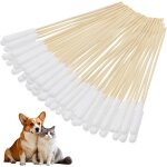 Kalanka - coton - tige pour animaux de compagnie, 150 pi�ces, tampons de nettoyage pour animaux de compagnie, ...