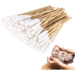 Kalanka - coton tige chien, 200 pi�ces cotons - tiges pour nettoyage des oreilles de chien, long coton ...