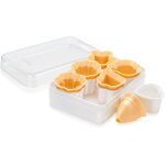 Kalanka - delicia lot de 6 emporte - pices pour frollini traditionnels, jaune / blanc