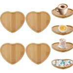 Kalanka - dessous de verre en bambou en forme de c?ur - base cr�ative pour kit de bricolage mosa�que ...