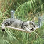 Kalanka - doux hamac chat fenetre pliable, peluche hamac pour chat lit fenetre housse epaisse amovible ...