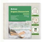 Kalanka - etamine a fromage avec bord ourl 87 x 94 cm, 100 % coton, qualit 90, etamine non blanchie ...