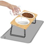 Kalanka - gamelle chat surleve, gamelle chat, 2 bols chat ceramique de nourriture, gamelle pour chat ...