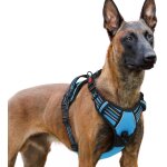 Kalanka - harnais chien avec 3 boucles, facile a mettre et a enlever, harnais anti traction pour chien ...