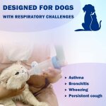 Kalanka - inhalateur pour animaux domestiques avec 2 masques pour chats et chiens, chambre arosol avec ...