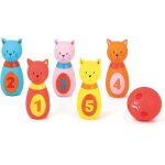 Kalanka - - jeu de 5 quilles en forme de chats et 1 balle, dès 10 mois. plastique souple et résistant. ... Kalanka - - jeu de 5 quilles en forme de chats et 1 balle, dès 10 mois. plastique souple et résistant. ...