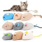 Kalanka - jouet herbe a chat, 9 pi�ces jouet pour chat cataire souris stimulante et digestive jouant ...