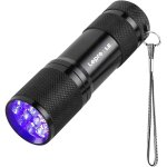 Kalanka - lepro lampe uv, lampe torche uv 395nm led lumire noire ultraviolet, 3 piles aaa fournies pour ...