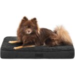 Kalanka - lit orthopdique pour chiens, 60x40x8 cm, coussin robuste en peluche douce, housse lavable, ...