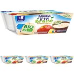 Kalanka - nestl bb p'tit brass bio vgtal lait de coco pomme ananas - 4x 90g - ds 6 mois (lot de ...