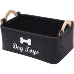 Kalanka - panier de rangement pour jouets pour chat chien panier jouet chien 38x25x18cm gris fonc� bo�te ...