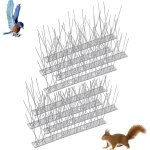 Kalanka - pic anti - pigeon en acier inoxydable 2 mtres, pack de 8 pique anti - oiseaux pour effrayer ...