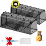 Kalanka - piege a rat / 2er set / pige rat / rutilisable / avec brosse de nettoyage / fournit l'eau ...