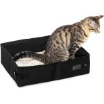 Kalanka - portable litiere de voyage pour chat pliable, super etanche, robuste et durable, lavable bac ... Kalanka - portable litiere de voyage pour chat pliable, super etanche, robuste et durable, lavable bac ...