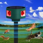 Kalanka - rpulsif chat extrieur - rpulsif ultrason pour chat solaire rpulsif animaux ultrason, 4 ...
