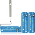 Kalanka - rouleau adhésif grande surface 16 cm, ramasse - poils rouleau extra collant pour chien, chat, ... Kalanka - rouleau adhésif grande surface 16 cm, ramasse - poils rouleau extra collant pour chien, chat, ...