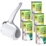 Kalanka - - rouleau adhsif pour poils d'animaux [ultra - efficace] - kit avec 5 recharges (300 feuilles) ...