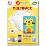 Kalanka - sand - it for fun - multipack petit chat : 10 feuilles adhsives avec 20 dessins a colorier ...