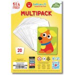 Kalanka - sand - it for fun - multipack petit chien : 10 feuilles adhsives avec 20 dessins a colorier ...