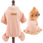 Kalanka - smalllee lucky store pyjama chien ray� en coton, combinaison pour petit chien et chat, v�tement ...
